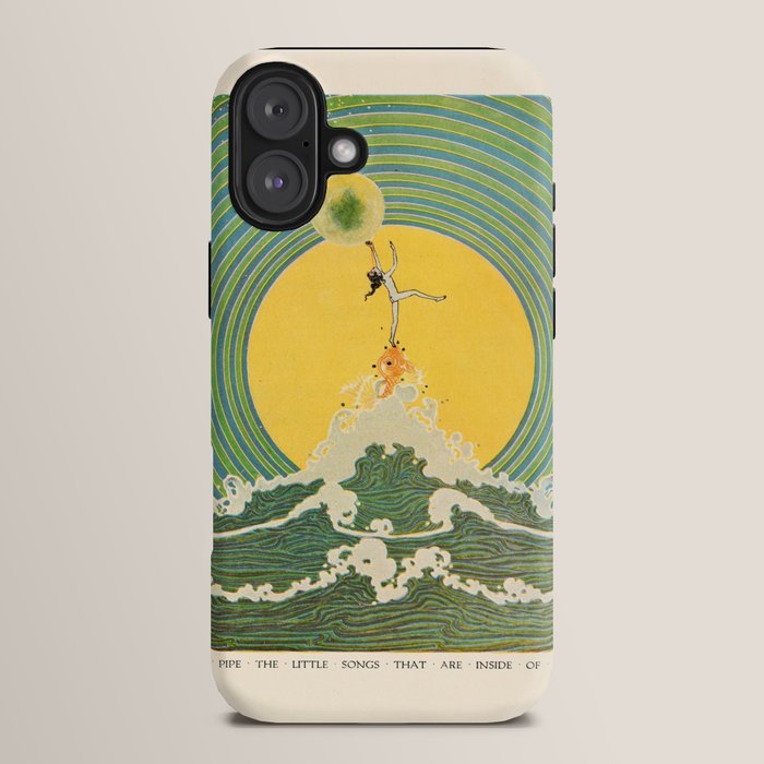 "And Pipe the Little Songs that Are Inside of Bubbles " by Dugald Stewart Walker, 1920 iPhone Case
