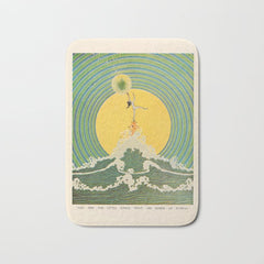 "And Pipe the Little Songs that Are Inside of Bubbles " by Dugald Stewart Walker, 1920 Bath Mat