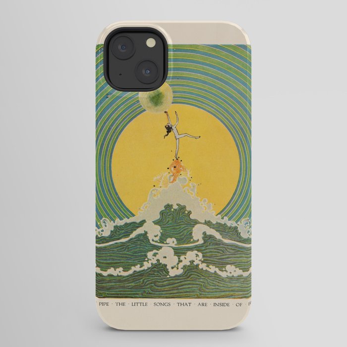 "And Pipe the Little Songs that Are Inside of Bubbles " by Dugald Stewart Walker, 1920 iPhone Case