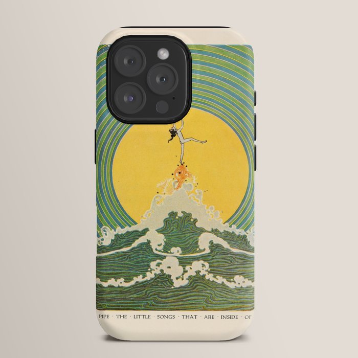 "And Pipe the Little Songs that Are Inside of Bubbles " by Dugald Stewart Walker, 1920 iPhone Case