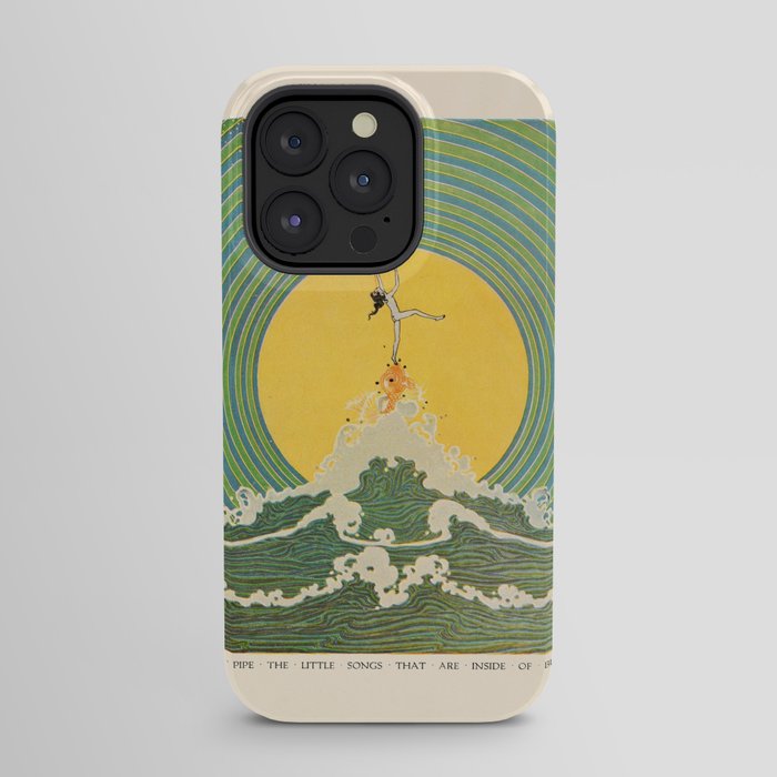 "And Pipe the Little Songs that Are Inside of Bubbles " by Dugald Stewart Walker, 1920 iPhone Case