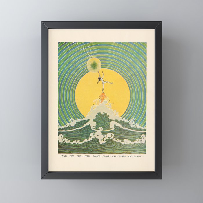 "And Pipe the Little Songs that Are Inside of Bubbles " by Dugald Stewart Walker, 1920 Mini Art Print