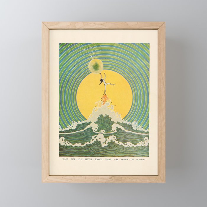 "And Pipe the Little Songs that Are Inside of Bubbles " by Dugald Stewart Walker, 1920 Mini Art Print