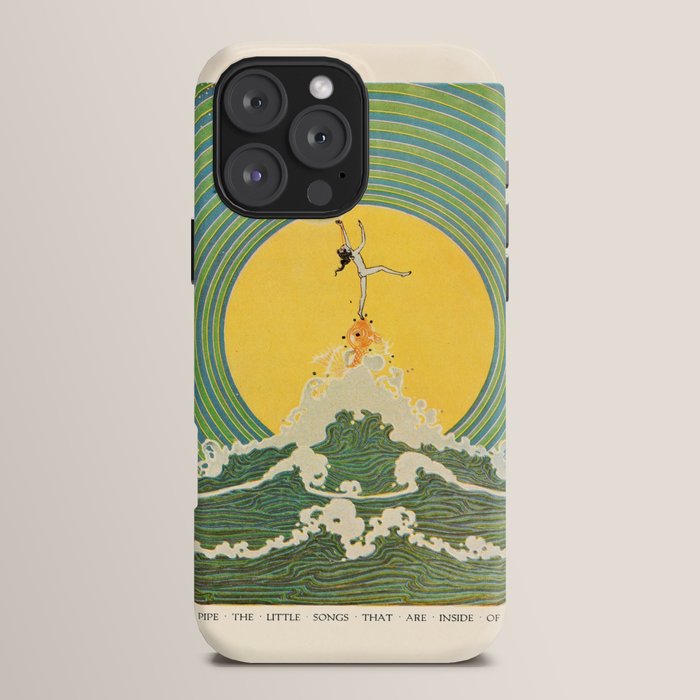 "And Pipe the Little Songs that Are Inside of Bubbles " by Dugald Stewart Walker, 1920 iPhone Case
