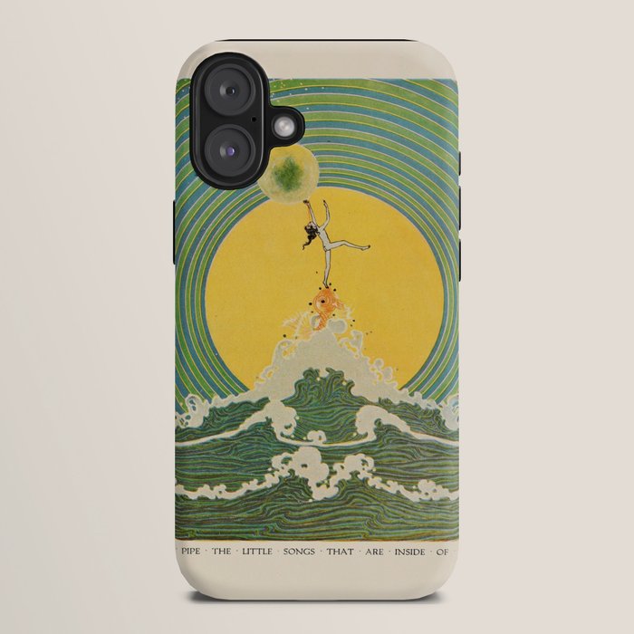 "And Pipe the Little Songs that Are Inside of Bubbles " by Dugald Stewart Walker, 1920 iPhone Case