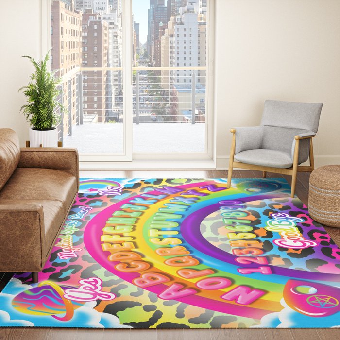 1997 Neon Rainbow Spirit Board Rug