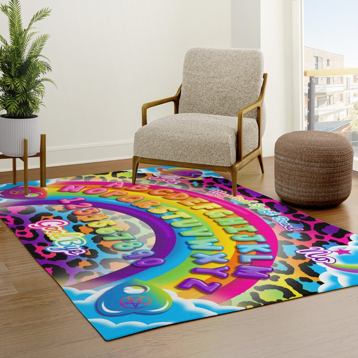 1997 Neon Rainbow Spirit Board Rug