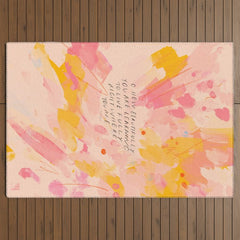 "O How Beautifully You Are Learning To Live Fully Right Where You Are." Outdoor Rug