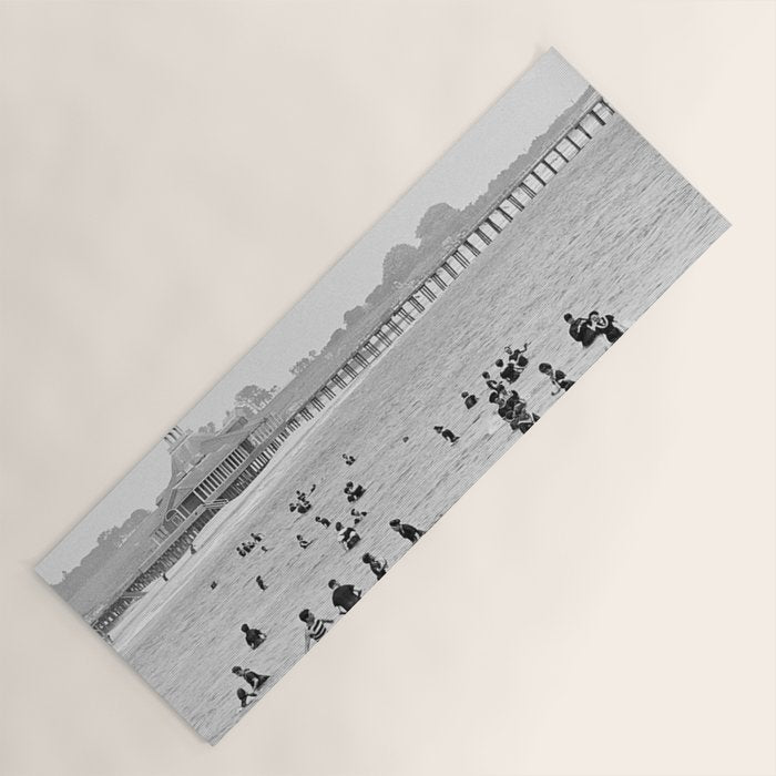 1895 Narragansett Pier and Beach, Narragansett, Rhode Island Yoga Mat