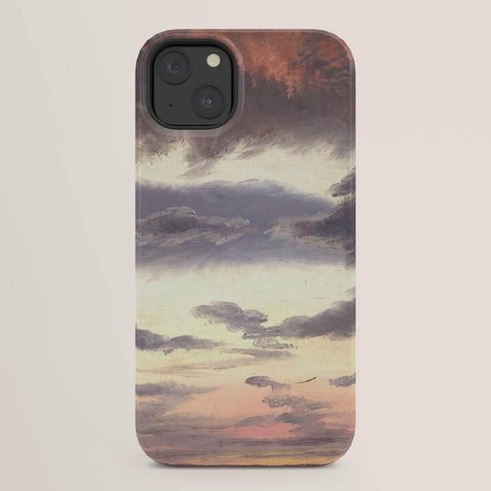 "Cloud Study" by Knud Baade, 1838 iPhone Case