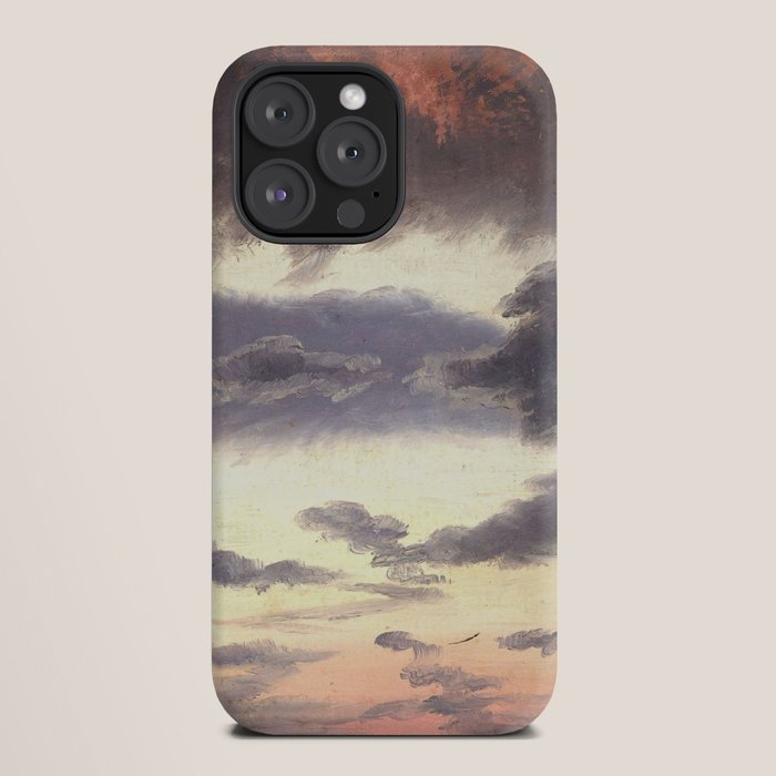 "Cloud Study" by Knud Baade, 1838 iPhone Case
