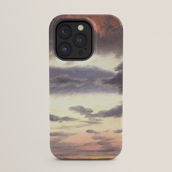 "Cloud Study" by Knud Baade, 1838 iPhone Case