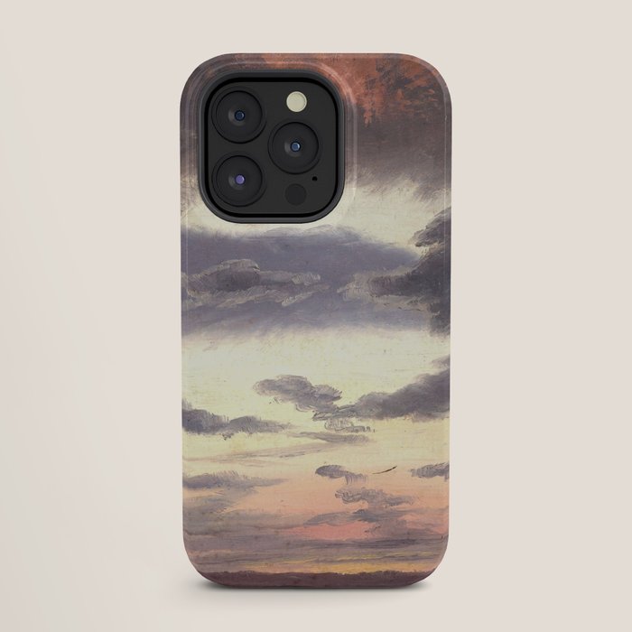"Cloud Study" by Knud Baade, 1838 iPhone Case