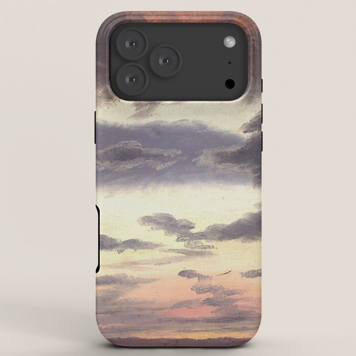"Cloud Study" by Knud Baade, 1838 iPhone Case