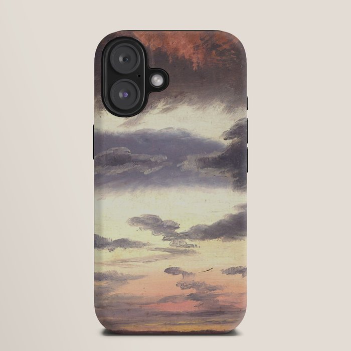 "Cloud Study" by Knud Baade, 1838 iPhone Case