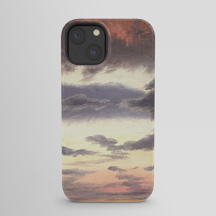"Cloud Study" by Knud Baade, 1838 iPhone Case