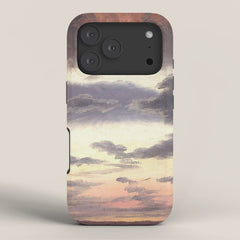 "Cloud Study" by Knud Baade, 1838 iPhone Case