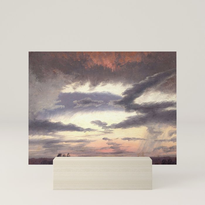 "Cloud Study" by Knud Baade, 1838 Mini Art Print