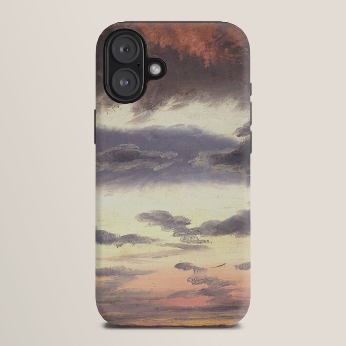 "Cloud Study" by Knud Baade, 1838 iPhone Case