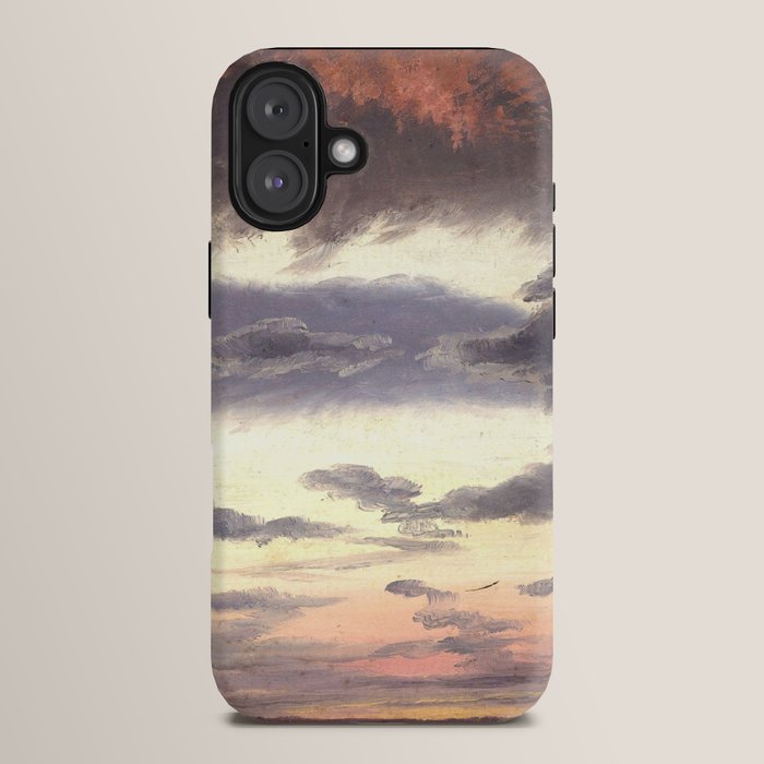"Cloud Study" by Knud Baade, 1838 iPhone Case