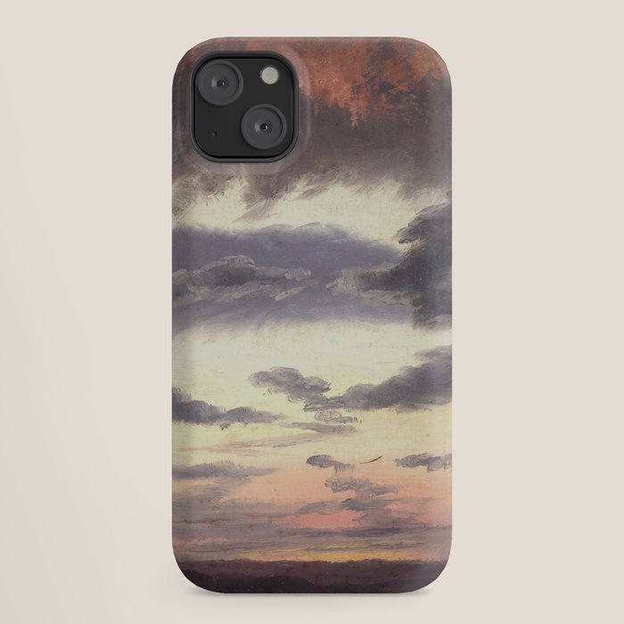 "Cloud Study" by Knud Baade, 1838 iPhone Case