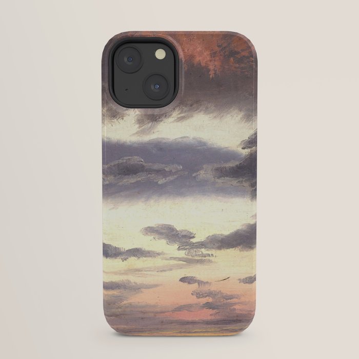 "Cloud Study" by Knud Baade, 1838 iPhone Case