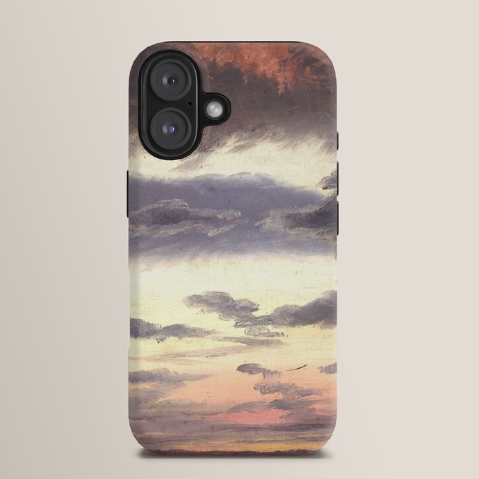 "Cloud Study" by Knud Baade, 1838 iPhone Case
