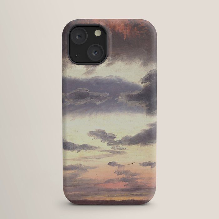 "Cloud Study" by Knud Baade, 1838 iPhone Case