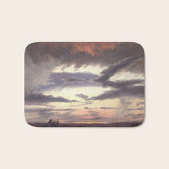 "Cloud Study" by Knud Baade, 1838 Bath Mat