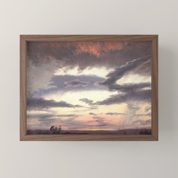 "Cloud Study" by Knud Baade, 1838 Mini Art Print