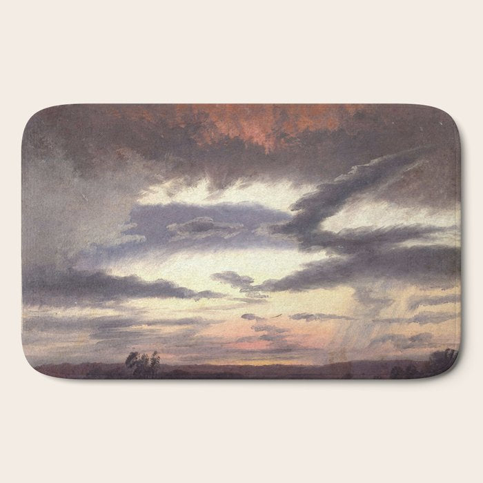 "Cloud Study" by Knud Baade, 1838 Bath Mat