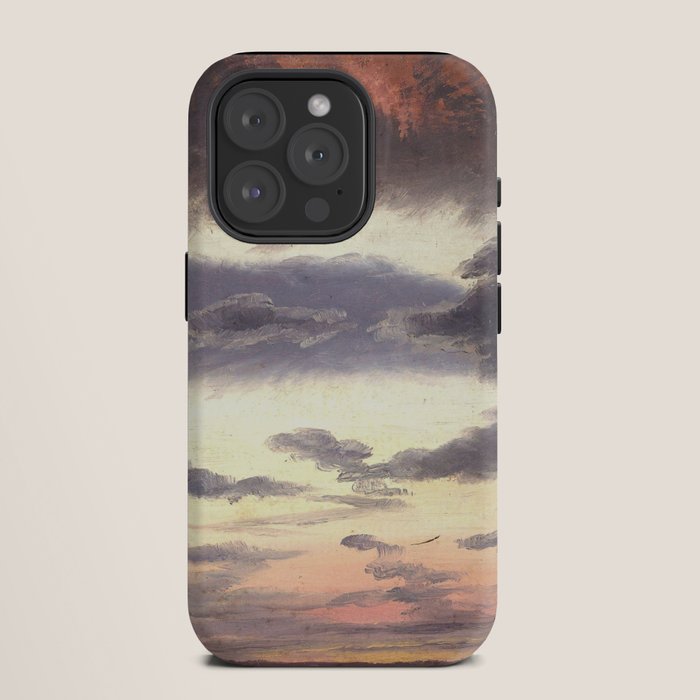 "Cloud Study" by Knud Baade, 1838 iPhone Case
