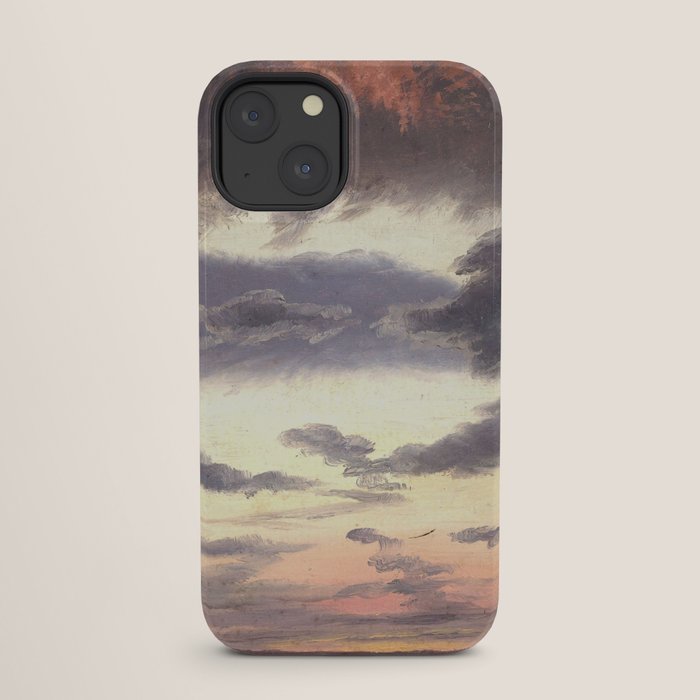 "Cloud Study" by Knud Baade, 1838 iPhone Case