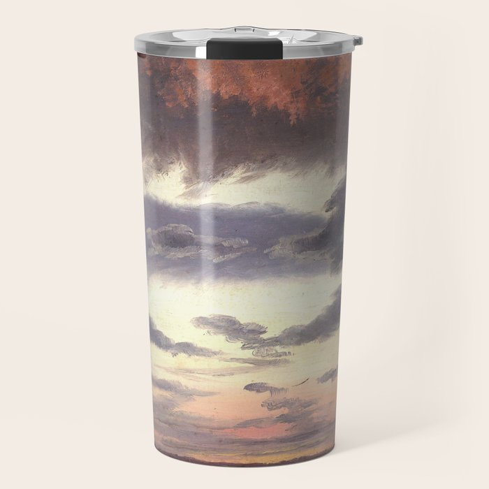 "Cloud Study" by Knud Baade, 1838 Travel Mug