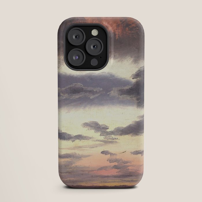 "Cloud Study" by Knud Baade, 1838 iPhone Case