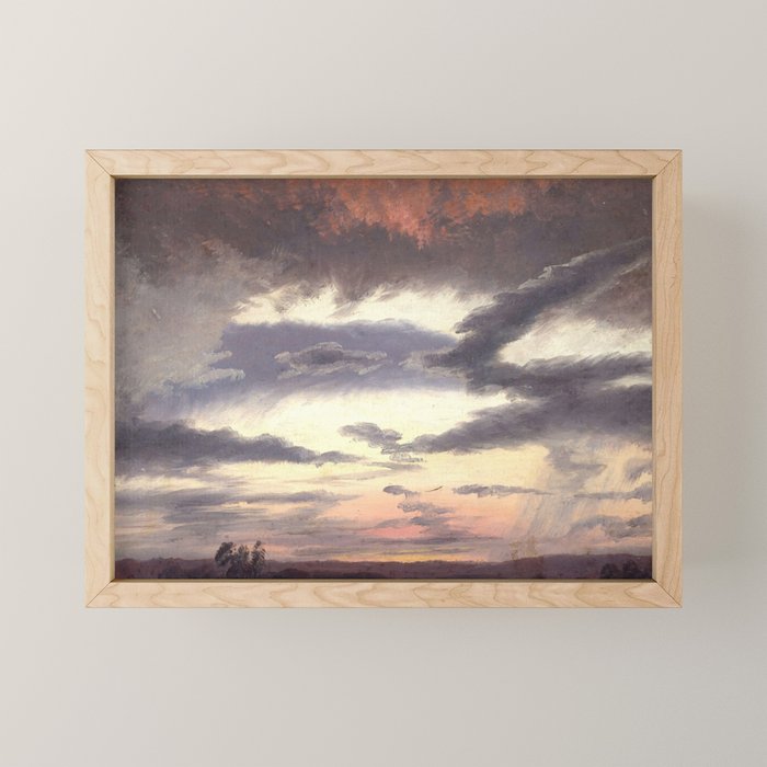 "Cloud Study" by Knud Baade, 1838 Mini Art Print