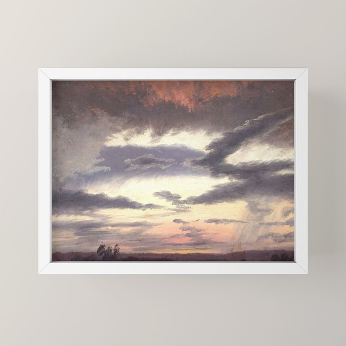 "Cloud Study" by Knud Baade, 1838 Mini Art Print