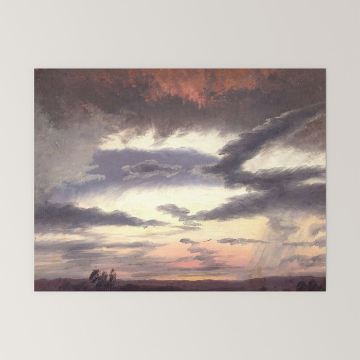 "Cloud Study" by Knud Baade, 1838 Mini Art Print