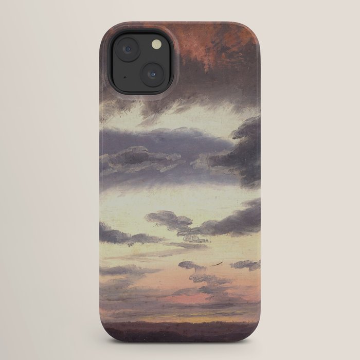 "Cloud Study" by Knud Baade, 1838 iPhone Case
