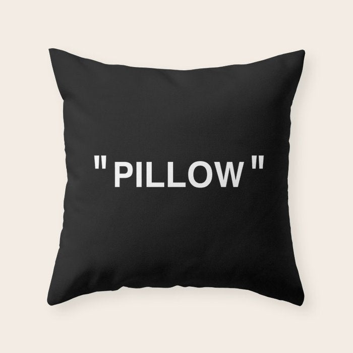 " Art " (Negative) Throw Pillow