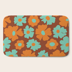 70's Retro print Bath Mat