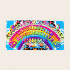 1997 Neon Rainbow Spirit Board Bath Towel