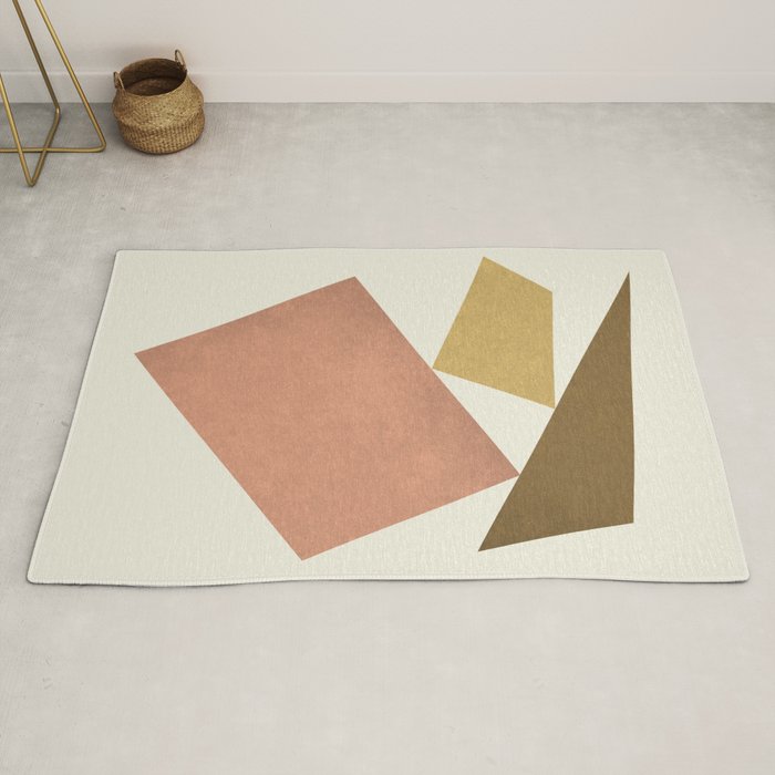 3 Forms Composition - Pink Rug