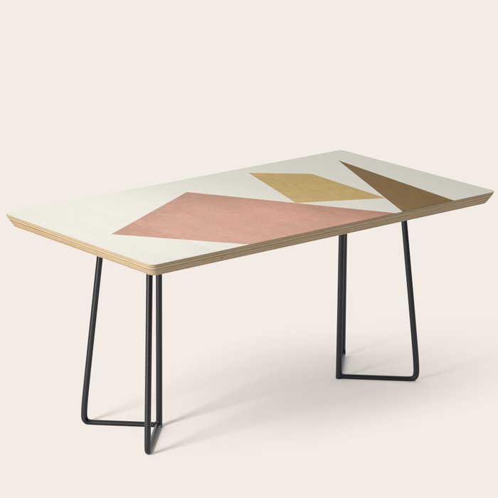3 Forms Composition - Pink Coffee Table