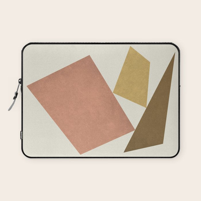 3 Forms Composition - Pink Laptop Sleeve