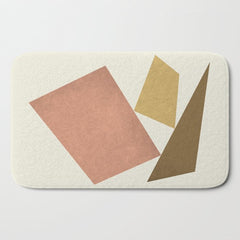 3 Forms Composition - Pink Bath Mat