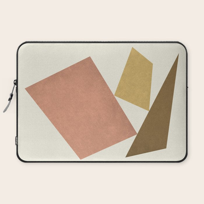 3 Forms Composition - Pink Laptop Sleeve