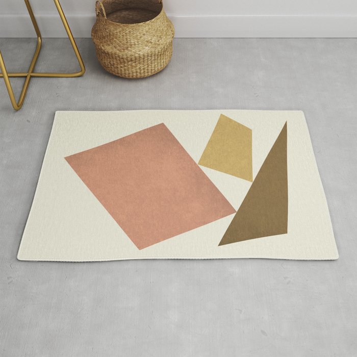3 Forms Composition - Pink Rug
