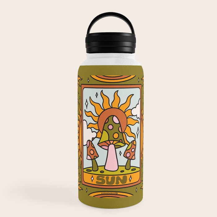 19. Sun Tarot Mushroom Water Bottle