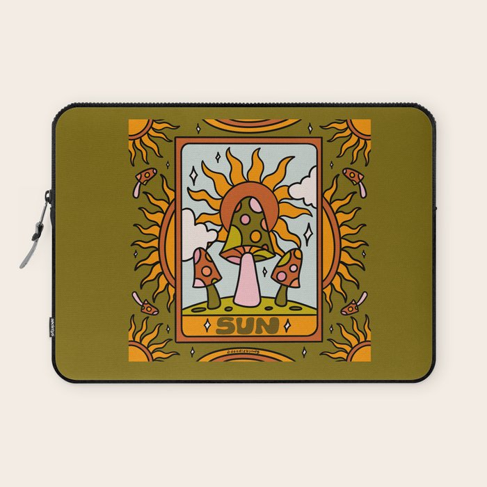 19. Sun Tarot Mushroom Laptop Sleeve